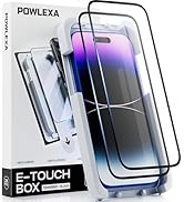 POWLEXA Tempered Glass Screen Protector for iPhone 16 Pro Max 2 Pack, 9H Hardness Glass Protector...