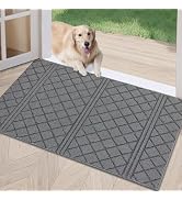 REFETONE Indoor Doormat, Front Back Door Mat 24"x36" Absorbent Rubber Backing Non Slip Door Mats,...