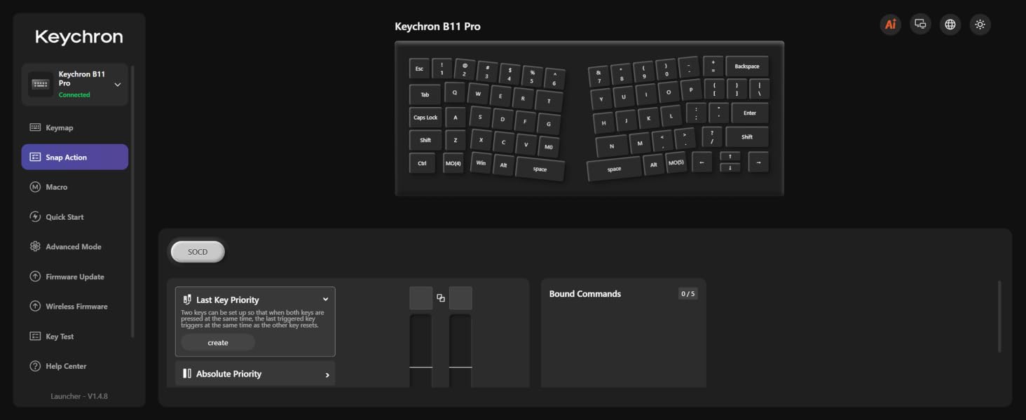 Keychron B11 Pro Ultra-Slim Wireless Foldable Keyboard