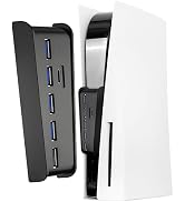 6 Port USB Hub for PS5, USB High-Speed Expansion Hub Charger Splitter Compatible with PlayStation...