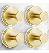 QQK Large Suction Cup Hooks for Shower,Glass Window&Door,Mirror,Reusable Shower Hooks,No-Drill Re...
