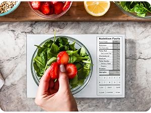 Weigh more foods accurately smart kitchen scale for meal prep essentials