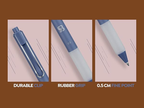 smooth flow pens comfortable grip pens mindful journaling pens