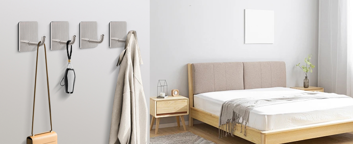 304 Stainless Steel Self Sticky Wall Hooks