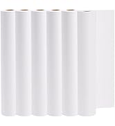 SOUJOY 6 Pack Easel Paper Roll, 12Inch x 82Feet White Paper Roll, Recyclable Arts and Crafts Bond...