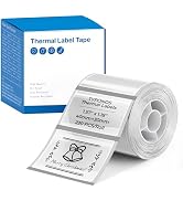 TYPONOS Label for PM240 Printer, 2'' (40x30mm) Thermal Tape, 1 Roll Transparent