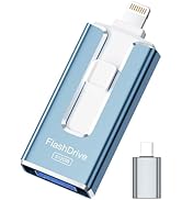 MFi Certified Flash Drive for iPhone iPad 512GB, Photo Stick for External Memory Storage, Easily ...