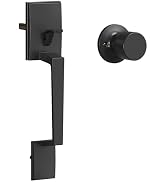 HOSOM Front Door Handle Exterior Door Handle Set with Door Knob, No Lock,Entry Door Handleset for...