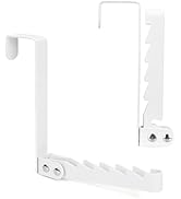 FYY Over The Door Hooks Hanger, 2 Pack Collapsible Folding Over The Door Organizer Rack Space Sav...