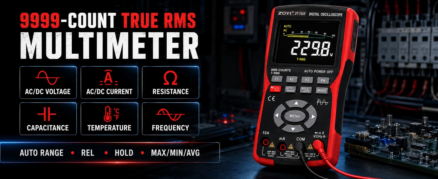ZT-702S 2 IN 1 OSCILLOSCOPE MULTIMETER