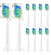 Toothbrush Heads Replacment Compatible with 7am2m AM102/AM105 Sonic Electric Toothbrush - Soft Br...