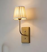 Khaki Gauze Fabric Single Wall Sconces