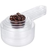 Plastic Clear Measuring Cups Set: U-Taste 5 Pieces Transparent Visual Tritan Nesting Food Measure...