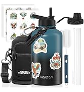 64oz Insulated Water Bottle (Cold for 48 Hrs),BPA Free&Leak Proof,Half Gallon Stainless Steel Wat...
