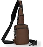 Keanoo Sling Bag, Crossbody Bag with Zipper Lock, RFID & Water Resistant for Women and Men Small ...
