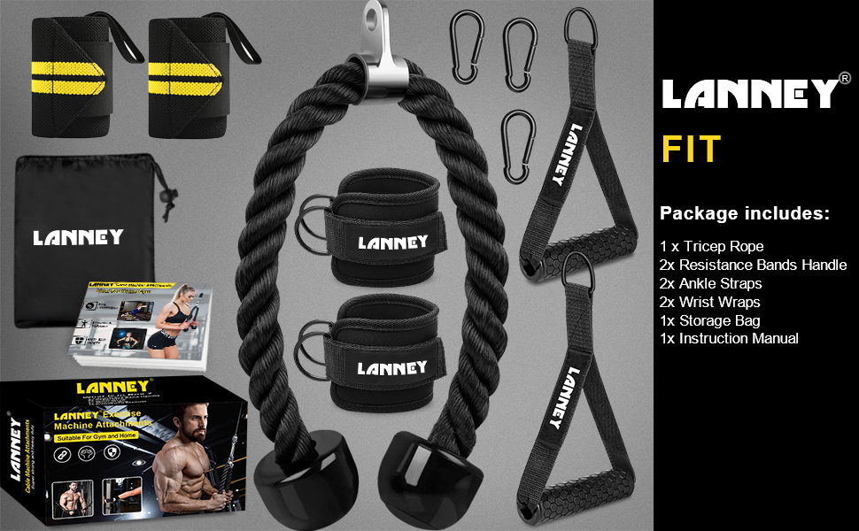 cable machine attachment tricep rope