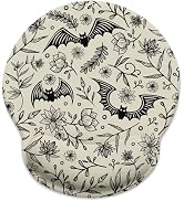 LIMKRIAN Goth Bat Ergonomic Mouse Pad with Wrist Rest, Gaming Mouse Pad with Wrist Support, Funny...
