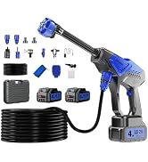 Fvrnoss Portable Handheld Cleaning Tool, Lightweight Compact Spray Tool with 6-in-1 Nozzle for Ca...