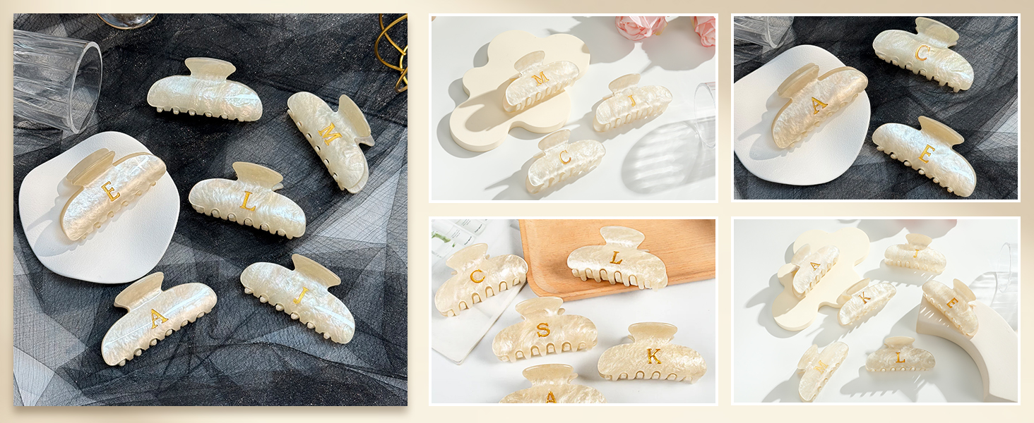 acrylic hair claw clips