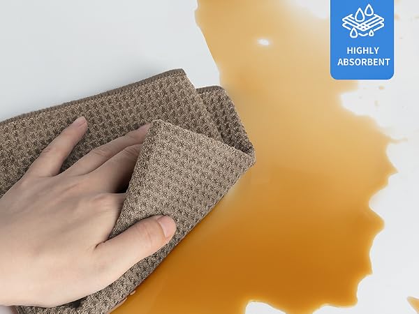 MR.SIGA waffle pattern microfiber cloths, HIGHLY ABSORBENT