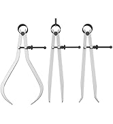 HDLNKAK 3 Pieces Spring Caliper/Divider Set, Carbon Steel Long Inside and Outside Divider Caliper...