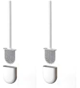 Thaibna Silicone Toilet Brush,Toilet Bowl Brush,Toilet Brush and Holder Set,Rv Toilet Cleaner Bru...