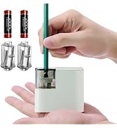 Electric Pencil Sharpener with Battery, Battery Powered for Colored Pencils Handheld Pencil Sharp...
