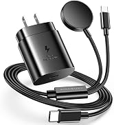 2 in 1 for Samsung Watch Charger,25W USB C Charger Fast Charging Galaxy Watch Charger Compatible ...
