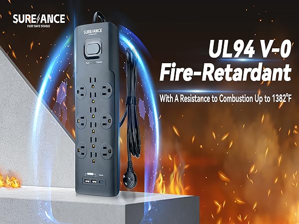 Power strip surge protector