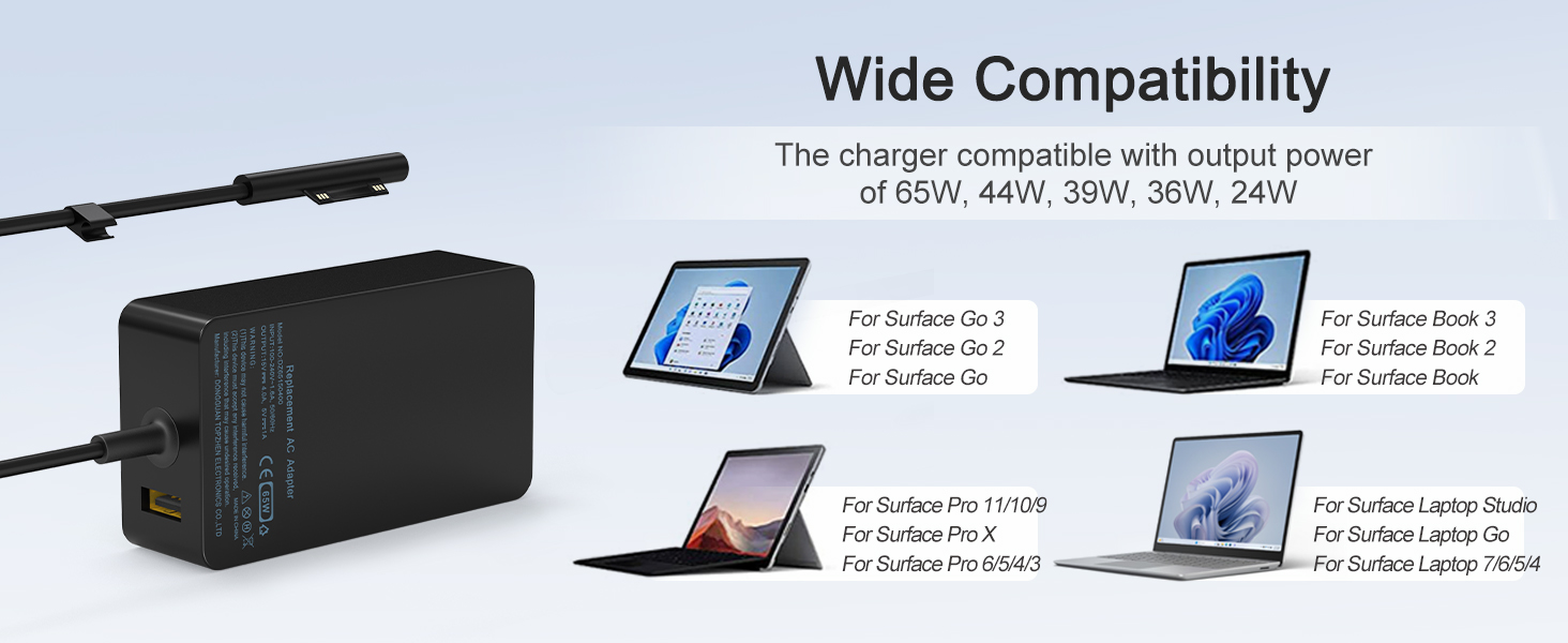 65W Surface pro charger