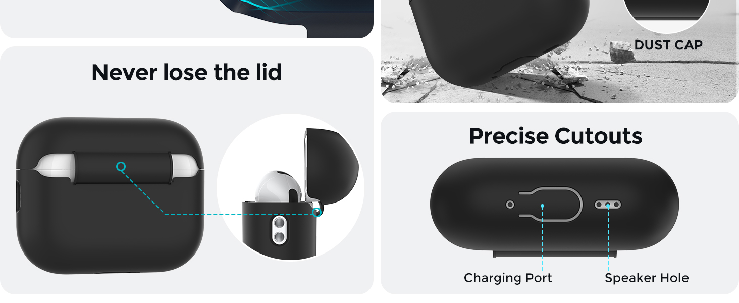 AirPods Pro 3 Case Cover (2025) with Cleaning Kit Soft Silicone AirPods Pro 3rd Generation Case