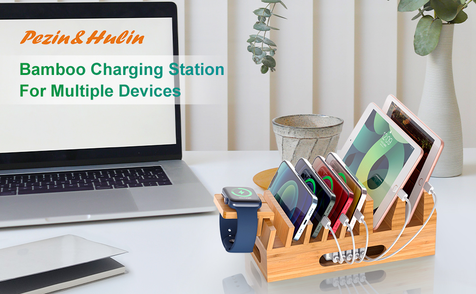 Bamboo Charging Station 7 slot