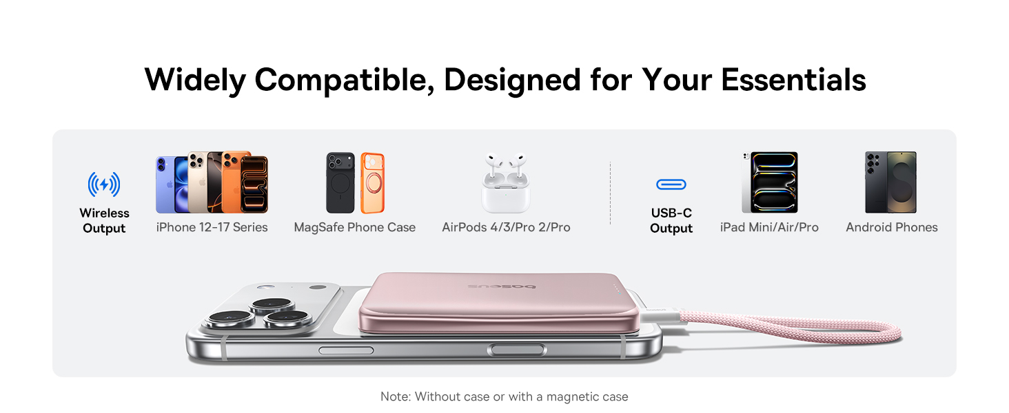 magnetic power bank iphone 14 usb c power bank travel charger portable battery charger
