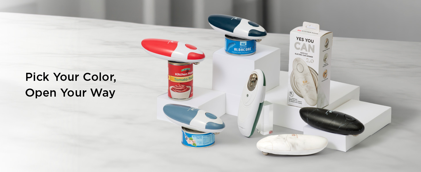 Kitchen Mama auto 2.0 electric can opener open cans with ease smooth edge for senior yes you can