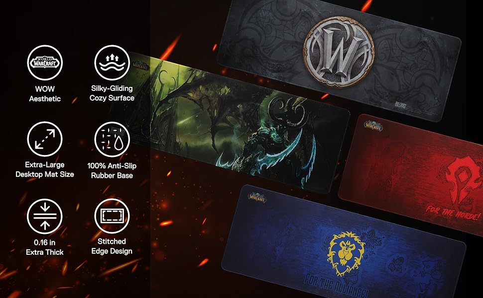 Blizzard WoW Large Game Mouse Pad