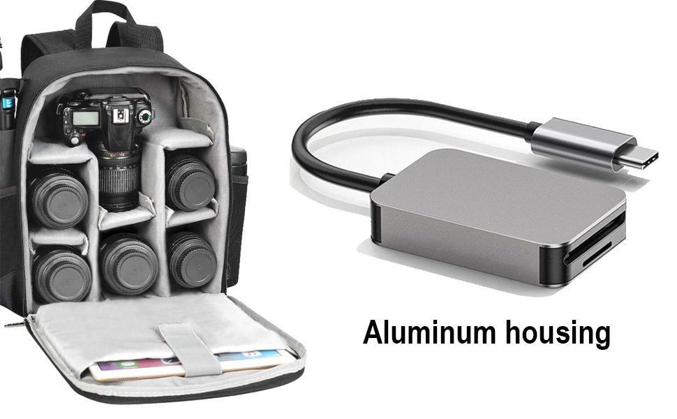 USB C CARD READER WITH ALUMINUM HOUSING