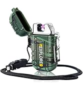 LcFun Waterproof Lighter Outdoor Windproof Lighter Dual Arc Lighter Electric Lighters USB Recharg...