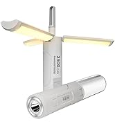 Folding LED Camping Lantern Flashlight, DIBMS 2-Pack USB Rechargeable Collapsible Waterproof Tent...