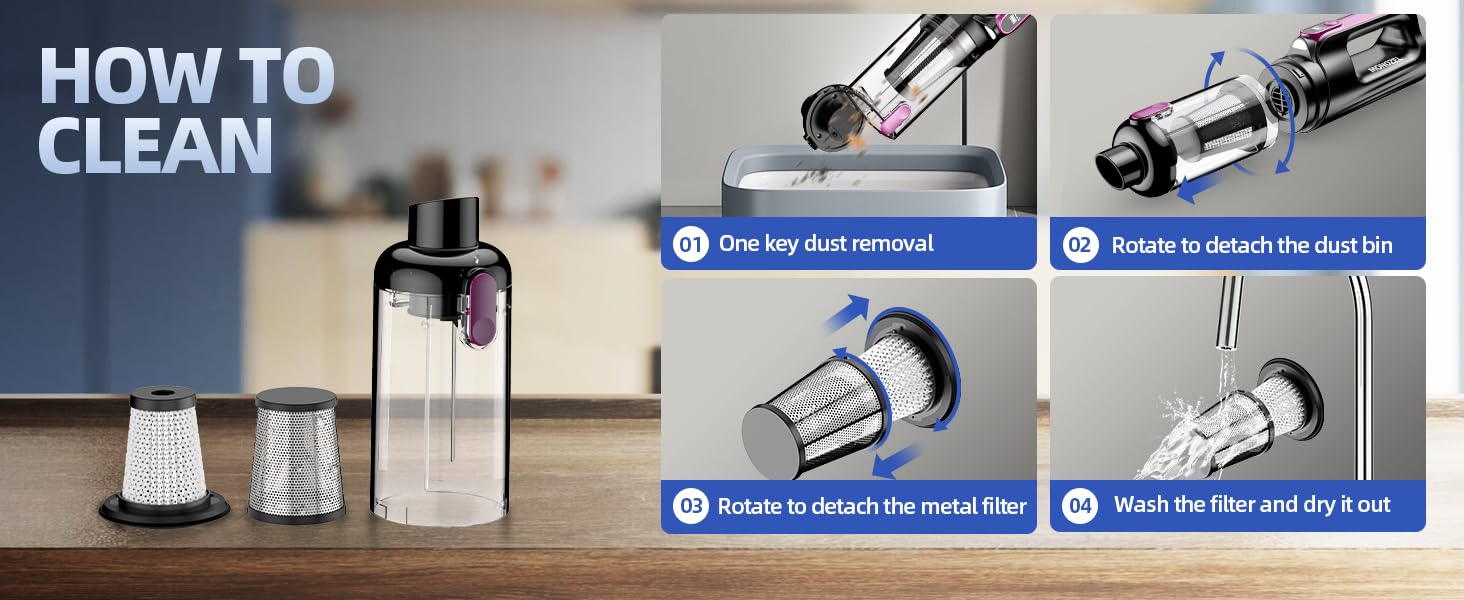easy to clean vacuum
