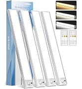 AMETHEUS 4Pack 16inch Under Cabinet Lighting, Rechargeable Motion Sensor Light Wireless Indoor, D...