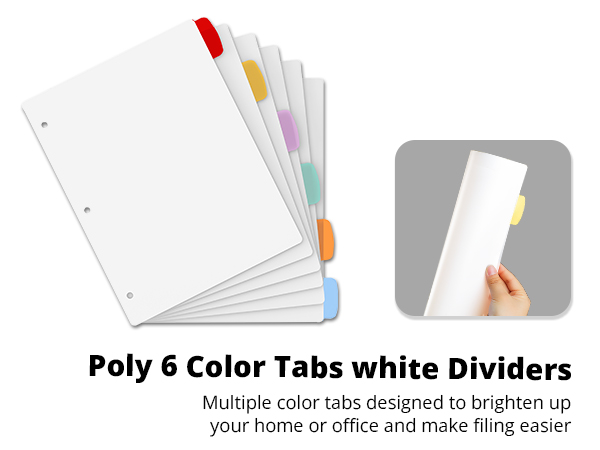 Binder Dividers with Tabs