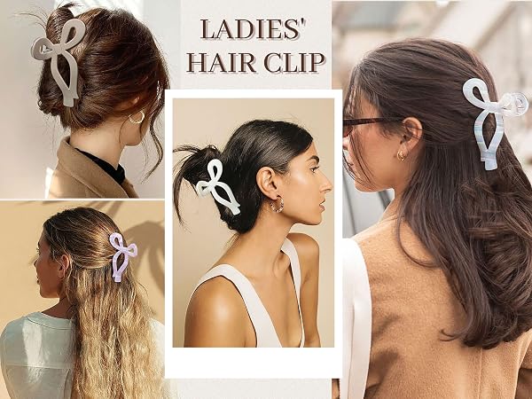 Elegant Bow Hair Claw Clip