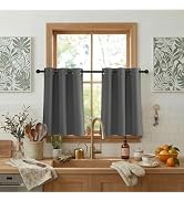 RYB HOME Short Blackout Curtains for Bedroom 36 Inch Length - Short Curtains for Small Window Kit...