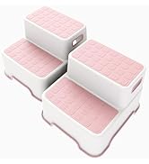 ZLMHYYM Toddler Step Stool for Bathroom Sink, 2 Pack Step Stool for Kids, Plastic Potty Training ...