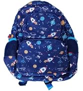 AUIVTY Kids Backpack Girls Boys Ages 3-8 Space Backpack Kindergarten 15 Inch Children Bookbag wit...
