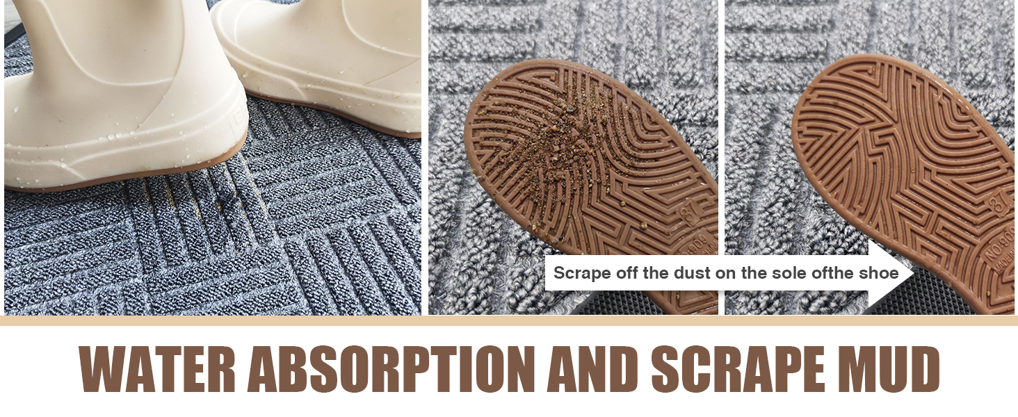 Fylyz doormat can scrape off the dust on your the shoe easily