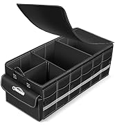 Oasser Car Trunk Organizer for SUV 75L Collapsible 4 Compartment Storage, Foldable Organizer Car ...