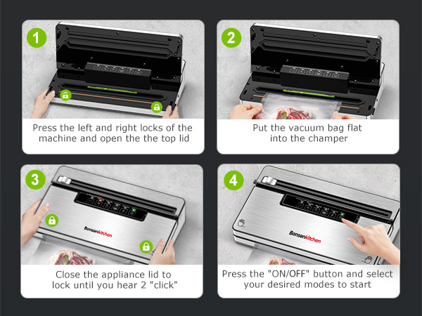 Bonsenkitchen Vacuum Sealer for Food