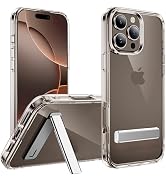 CEDO Kickstand for iPhone 16 Pro Case, 3-Way Adjustable with Metal Stand, Military-Grade Shockpro...