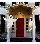 CCINEE Peek A Boo Hanging Ghost 50" X 53" Large Spooky Outdoor Decoration for Halloween Party Law...